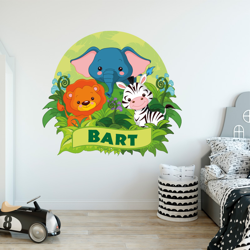 Muursticker muursticker met naam jungle tijger zebra jungle ideeën inspiratie jongenskamer kinderkamer meisjeskamer Muursticker muursticker met naam jungle tijger zebra jungle ideeën inspiratie jongenskamer kinderkamer meisjeskamer