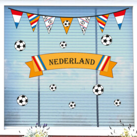 ek raamsticker oranje set nederland voetbal raamdecoratie koningsdag wk ek raamsticker oranje set nederland voetbal raamdecoratie koningsdag wk