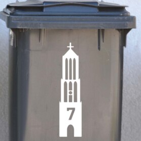 container sticker dom toren utrecht kliko afvalbak