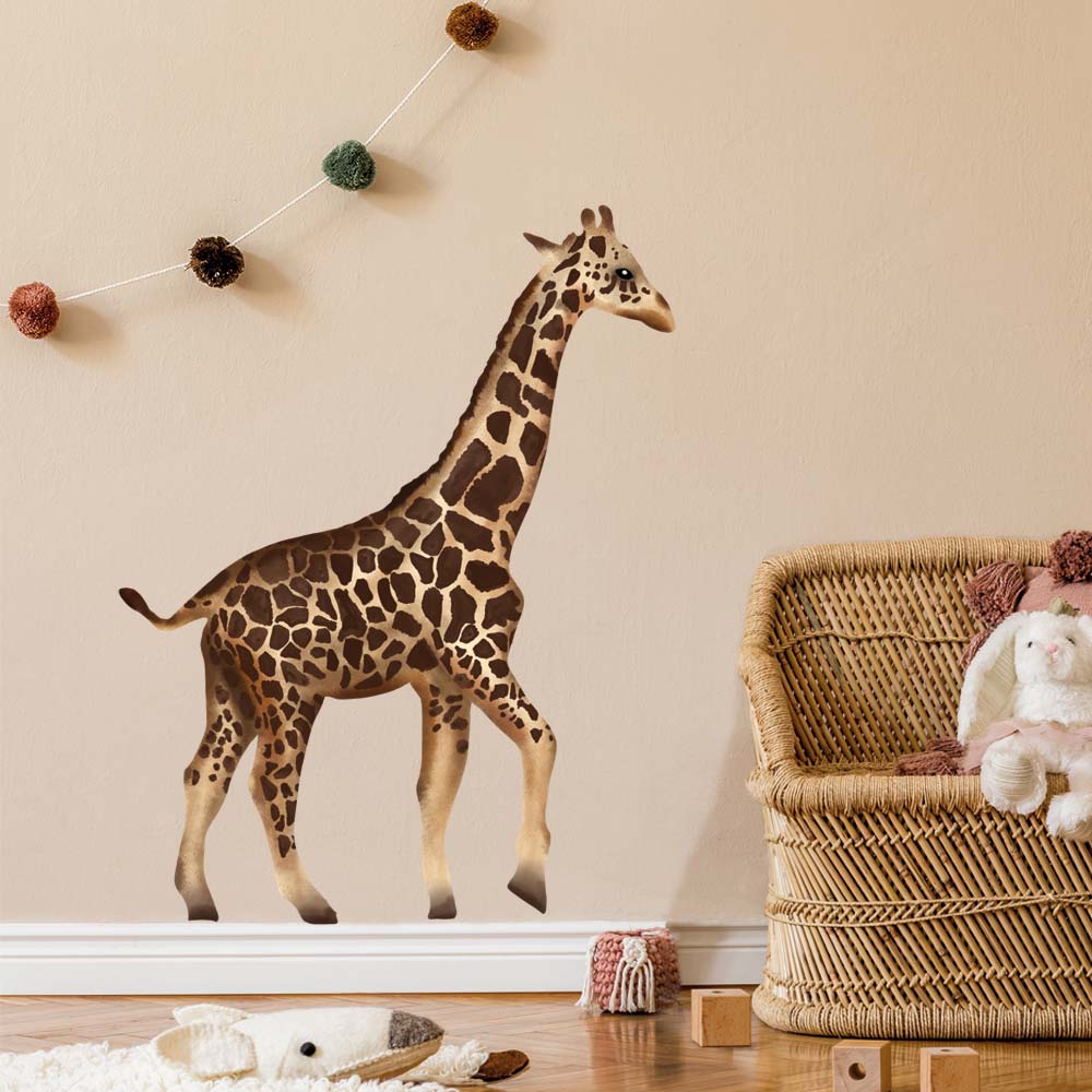 muursticker giraffe babykamer getekend waterverf jongens meisjes ideeen inspiratie muursticker giraffe babykamer getekend waterverf jongens meisjes ideeen inspiratie