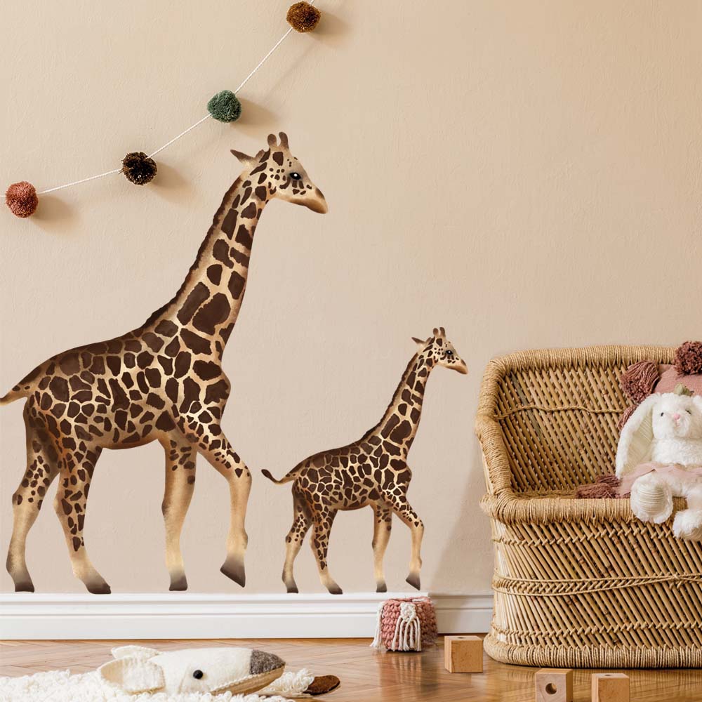 muursticker giraffe babykamer meisje jongen muursticker giraffe babykamer meisje jongen