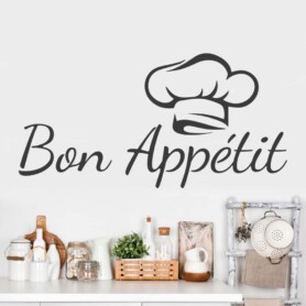 muursticker keuken ideeen inspiratie zwart wit grijs tekst nederlands groot klein vork bestek mes mixer coffee 2koffie