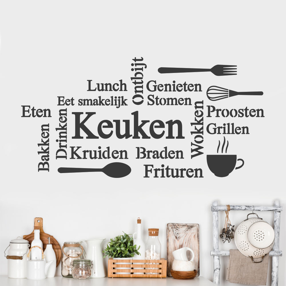muursticker keuken nederlandse tekst muursticker keuken nederlandse tekst