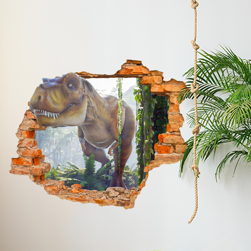 muursticker dinosaurus 3d Muursticker dinosaurus - Afbeelding 2