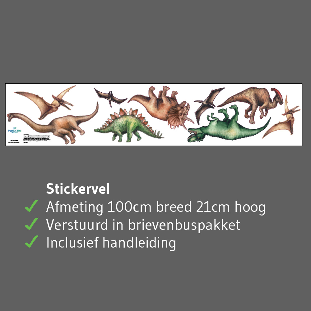 stickervel-dinosaurussen stickervel-dinosaurussen