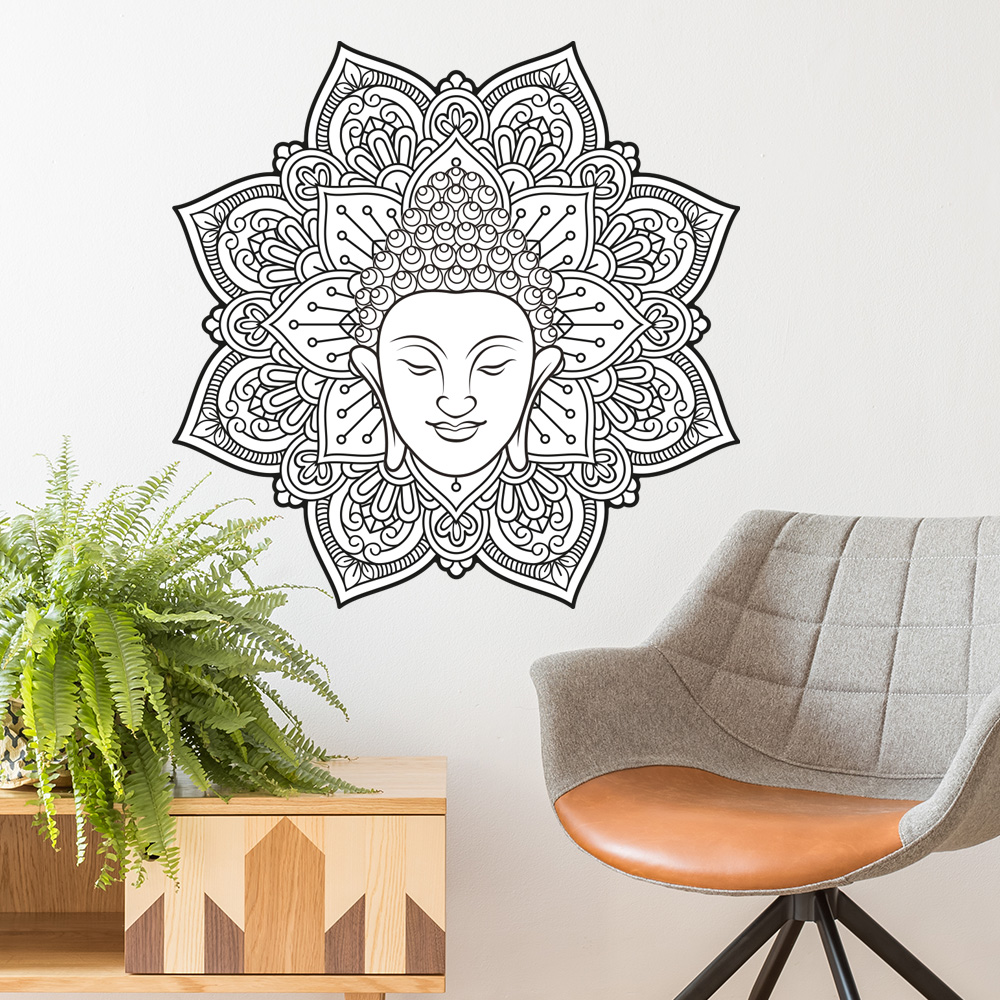 muursticker-buddha muursticker-buddha