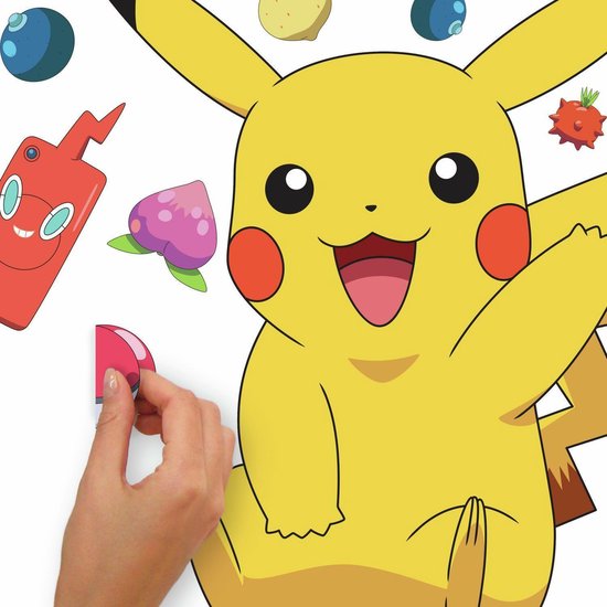 pikachu muursticker pikachu muursticker