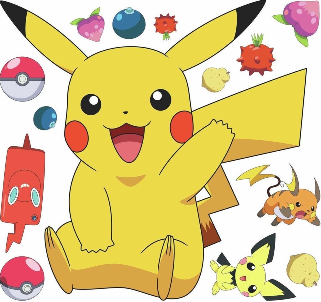 pikachu muurstickers