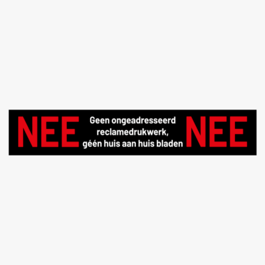 Nee nee sticker