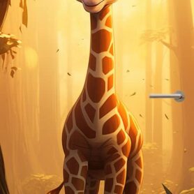 deursticker giraffe jungle creatief kinderkamer deursticker giraffe jungle creatief kinderkamer