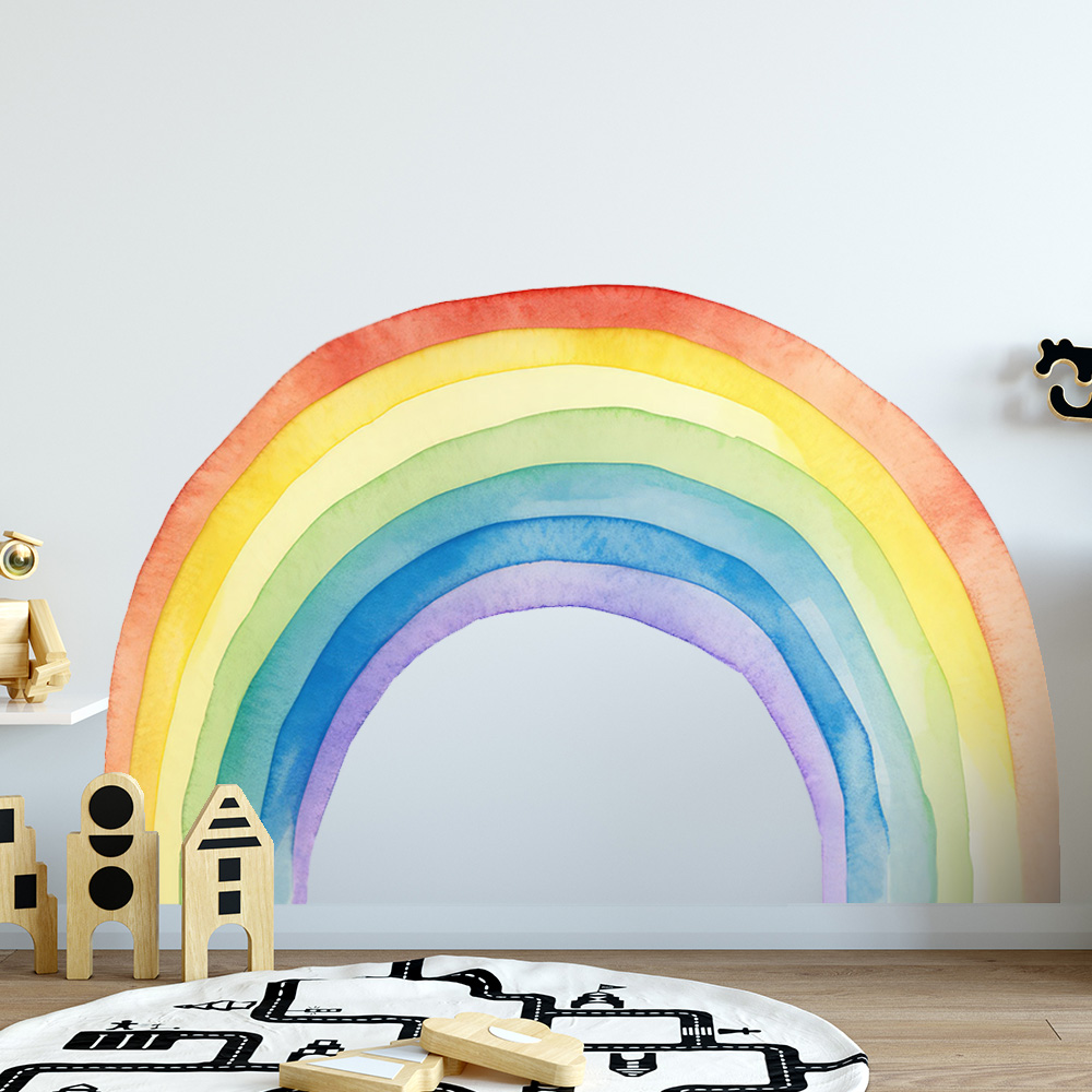 muursticker regenboog aquarelle waterverf kinderkamer kleurrijk vrolijk ideeen inspiratie muur goedkoop muursticker regenboog aquarelle waterverf kinderkamer kleurrijk vrolijk ideeen inspiratie muur goedkoop