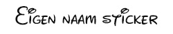 Naam muursticker