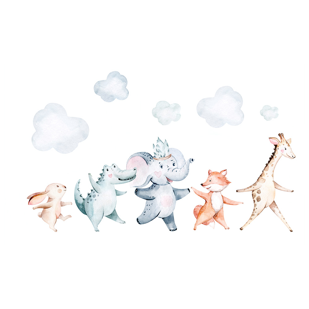 muursticker bosdieren polonaise forest friends muursticker bosdieren polonaise forest friends