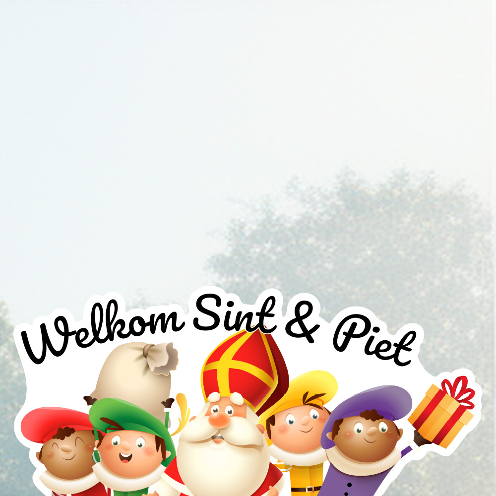 raamstickers sinterklaas full colour groot klein piet gluurpiet sint raamstickers sinterklaas full colour groot klein piet gluurpiet sint