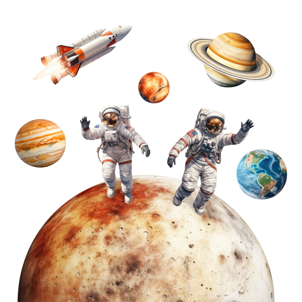 muursticker ruimte maan wereld ruimtemannetjes raket saturn mars muursticker ruimte maan wereld ruimtemannetjes raket saturn mars