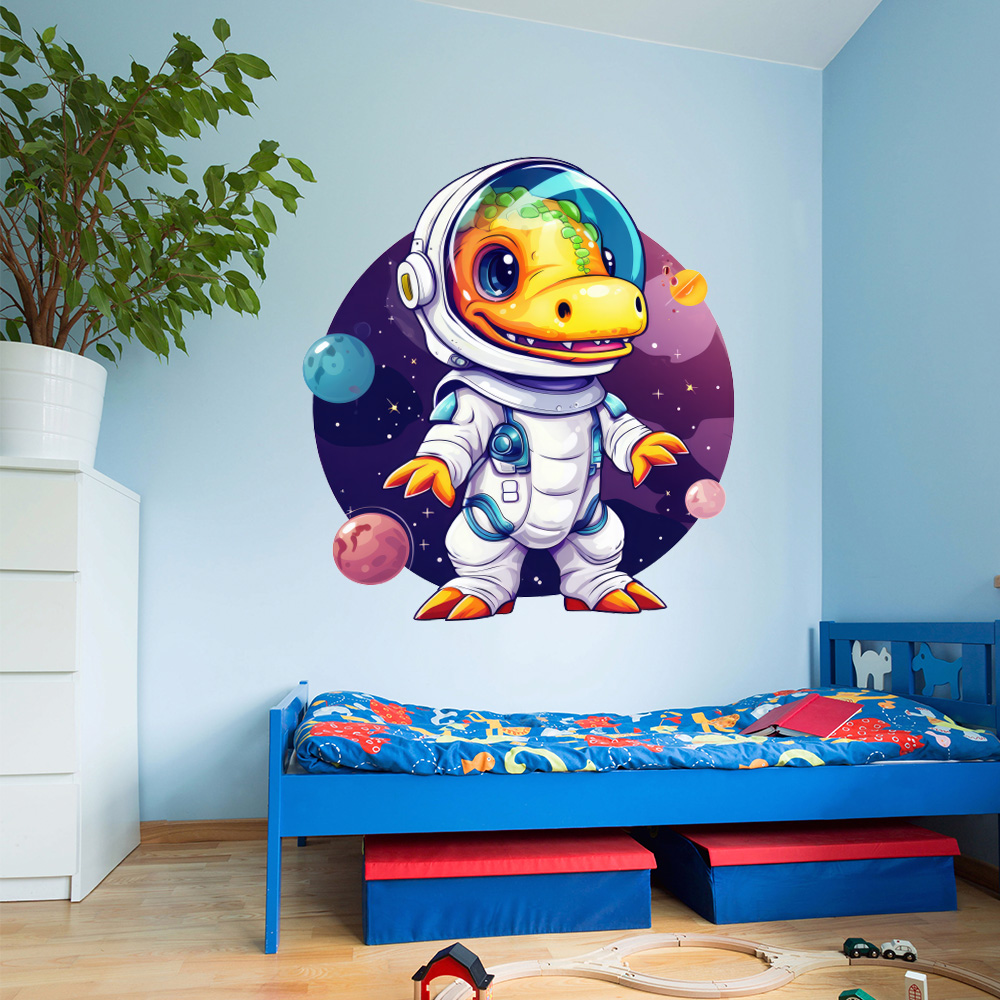 muursticker dinosaurus astronaut grappig schattig cute creatief muursticker muurstickerstunter muursticker dinosaurus astronaut grappig schattig cute creatief muursticker muurstickerstunter