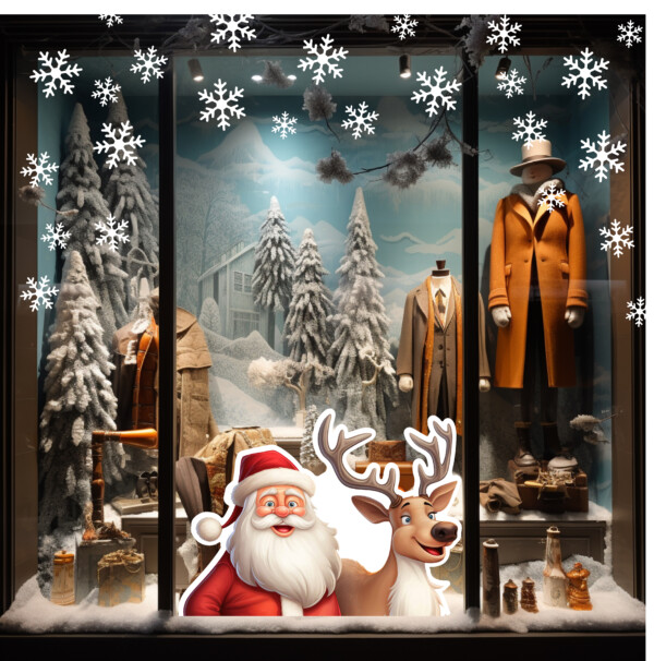 etalage stickers kerst raamdecoratie wit sneeuwvlokken kerstman gluur ideeen goedkoop etalage stickers kerst raamdecoratie wit sneeuwvlokken kerstman gluur ideeen goedkoop