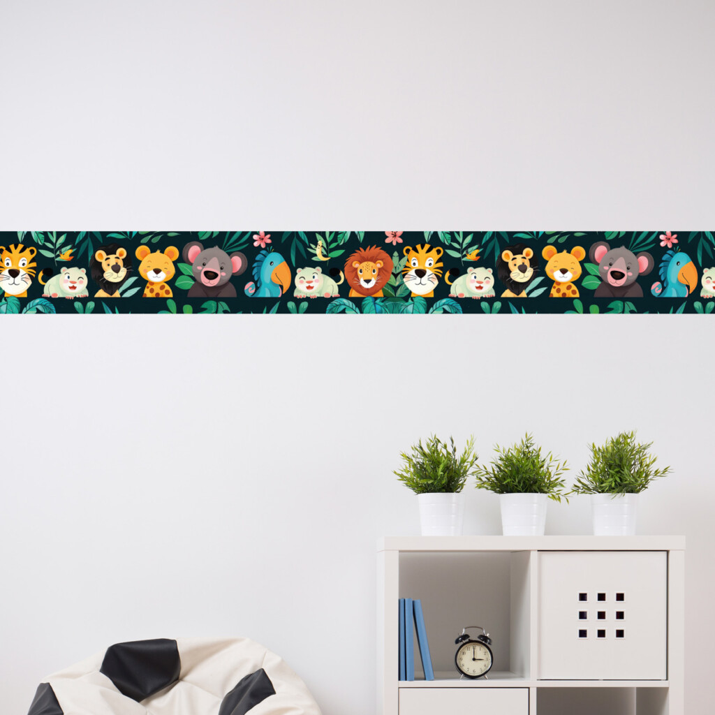 jungledieren zelfklevende behangstrook jungledieren zelfklevende behangstrook