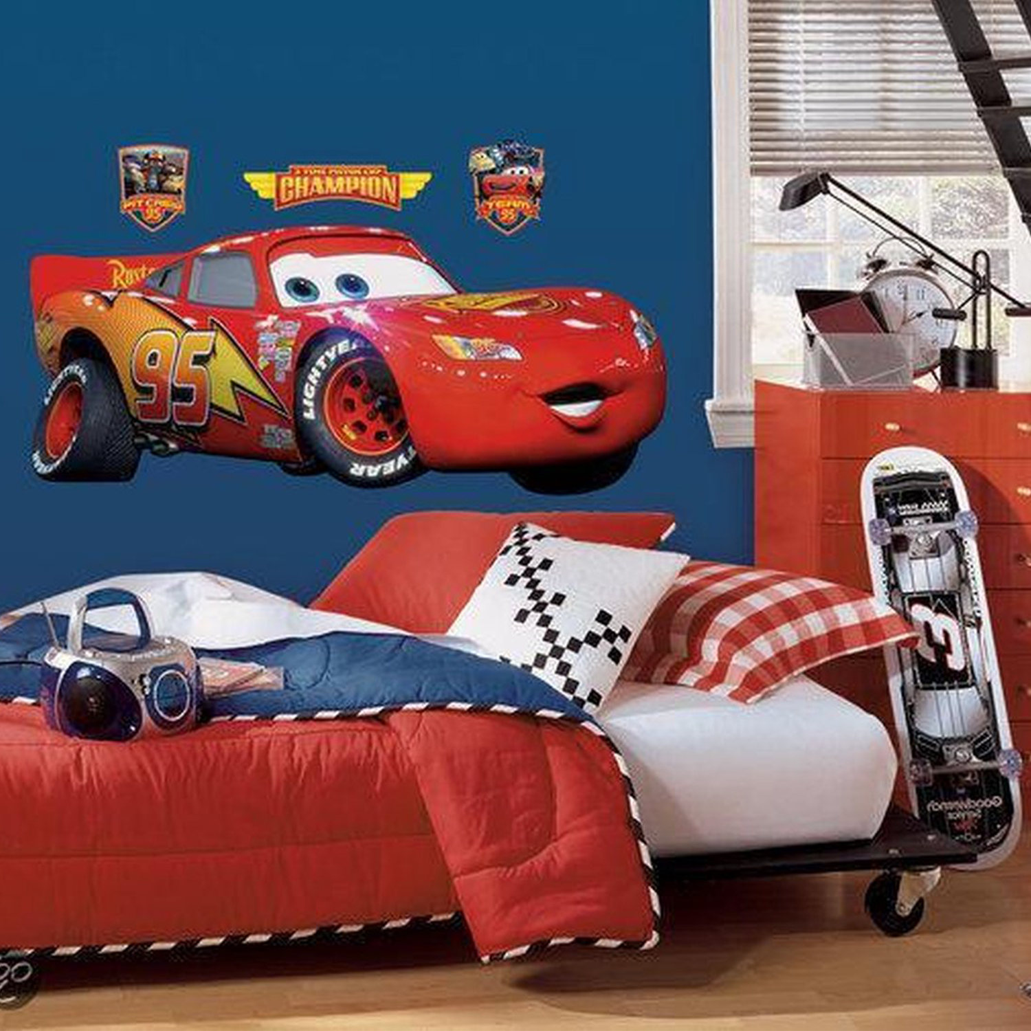 Muursticker Disney Cars Lightning McQueen Muursticker Disney Cars Lightning McQueen