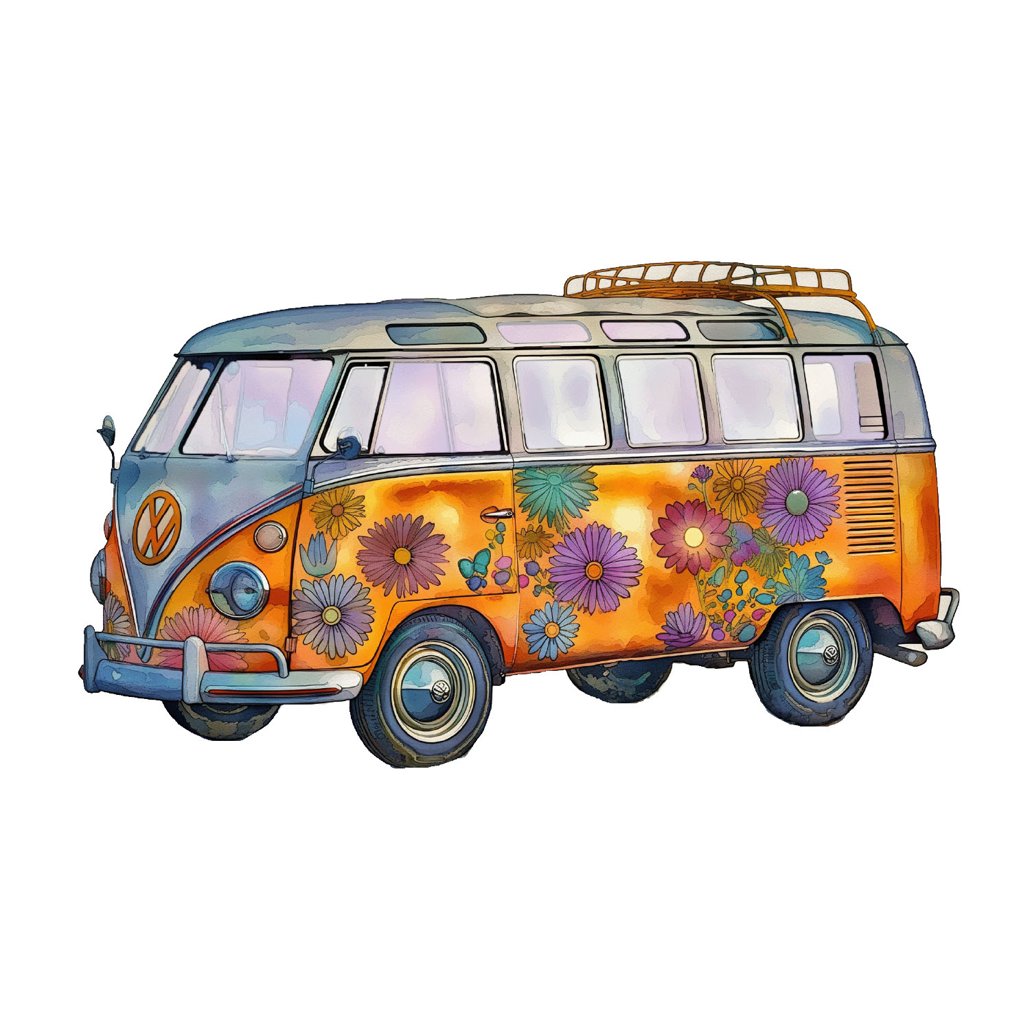 hippie bus volkswagen muursticker sticker on tour camping leuk auto hippie bus volkswagen muursticker sticker on tour camping leuk auto