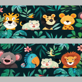 jungledieren zelfklevende behangstrook jungledieren zelfklevende behangstrook