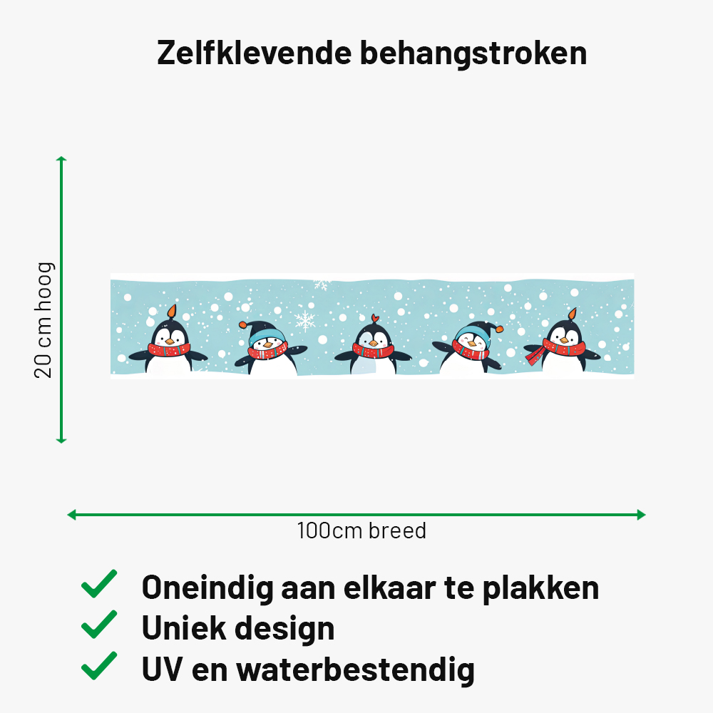 zelfklevende behangstrook muurstickerstunter pinguin winter schattig zelfklevende behangstrook muurstickerstunter pinguin winter schattig