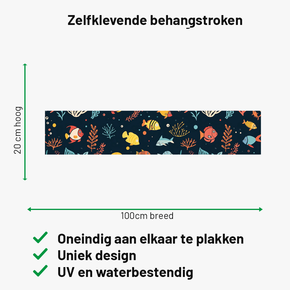 vissen zelfklevende behangstrook creatief vissen zelfklevende behangstrook creatief