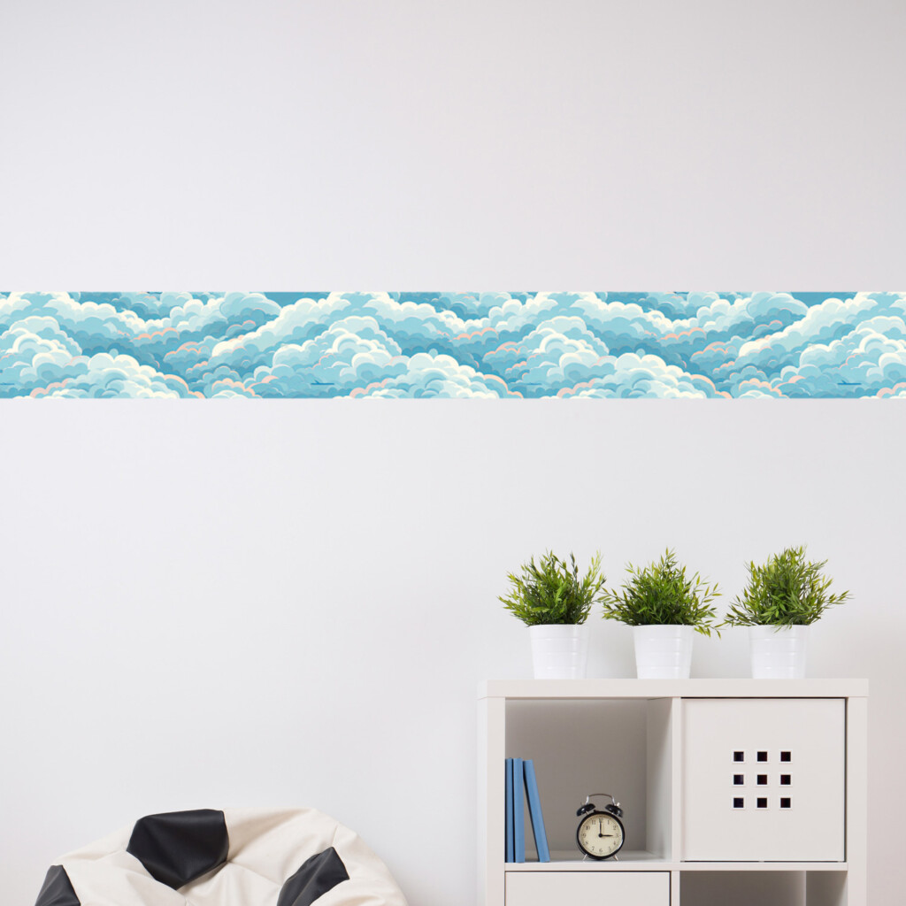 wolken zelfklevende behangstroken creatief muurstickerstunter