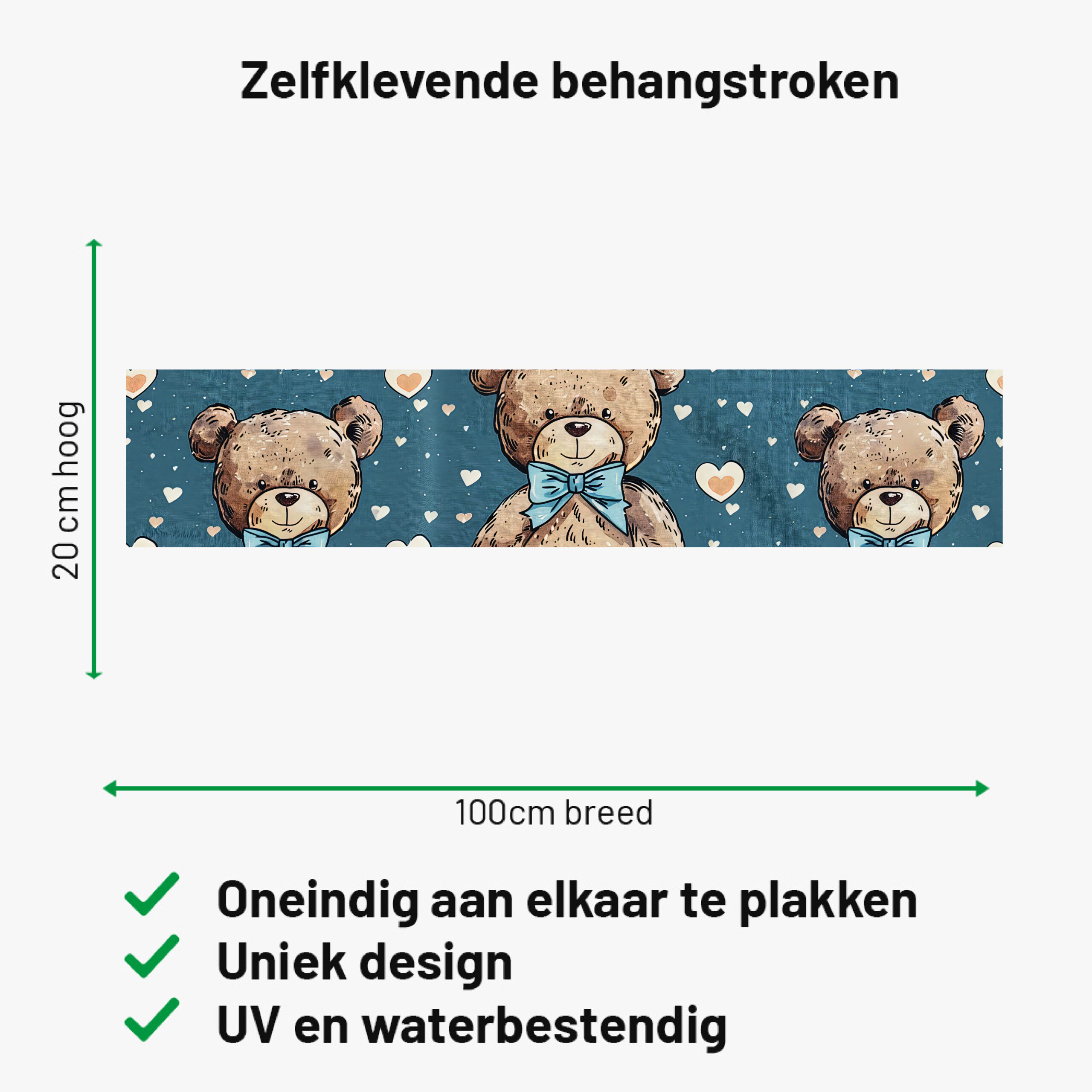 teddyberen zelfklevende behangrand schattig muurstickerstunter teddyberen zelfklevende behangrand schattig muurstickerstunter