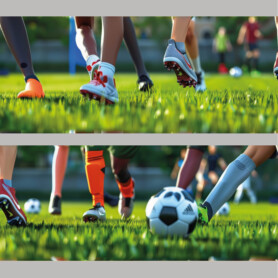 aan het voetballen zelfklevende behangrand creatief grappig muurstickerstunter