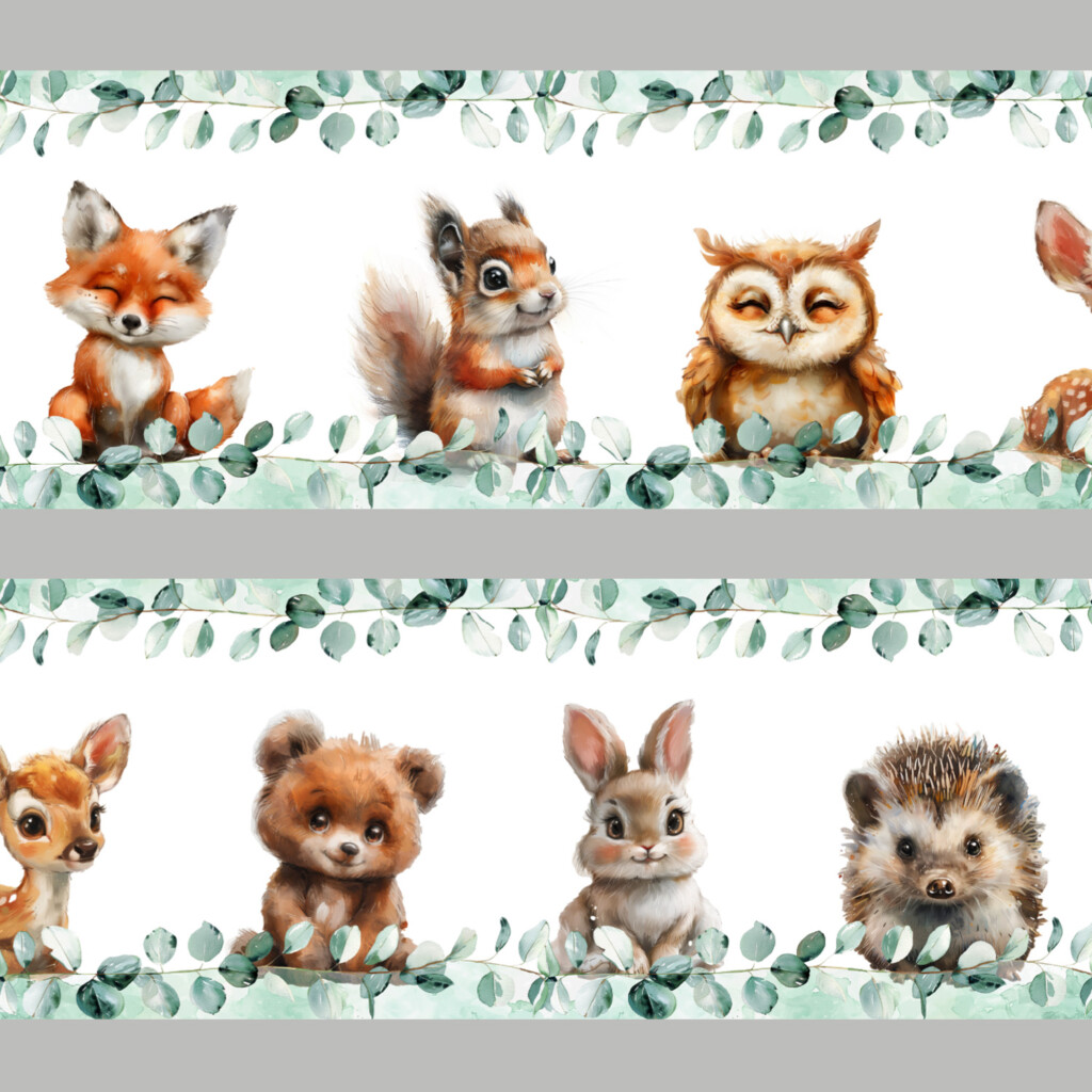 waterverf dieren bos - behangrand behangstrook oneindig ideeen inspiratie bosdieren watercolor goedkoop2 waterverf dieren bos - behangrand behangstrook oneindig ideeen inspiratie bosdieren watercolor goedkoop2