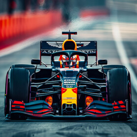 raceauto formule 1 deursticker