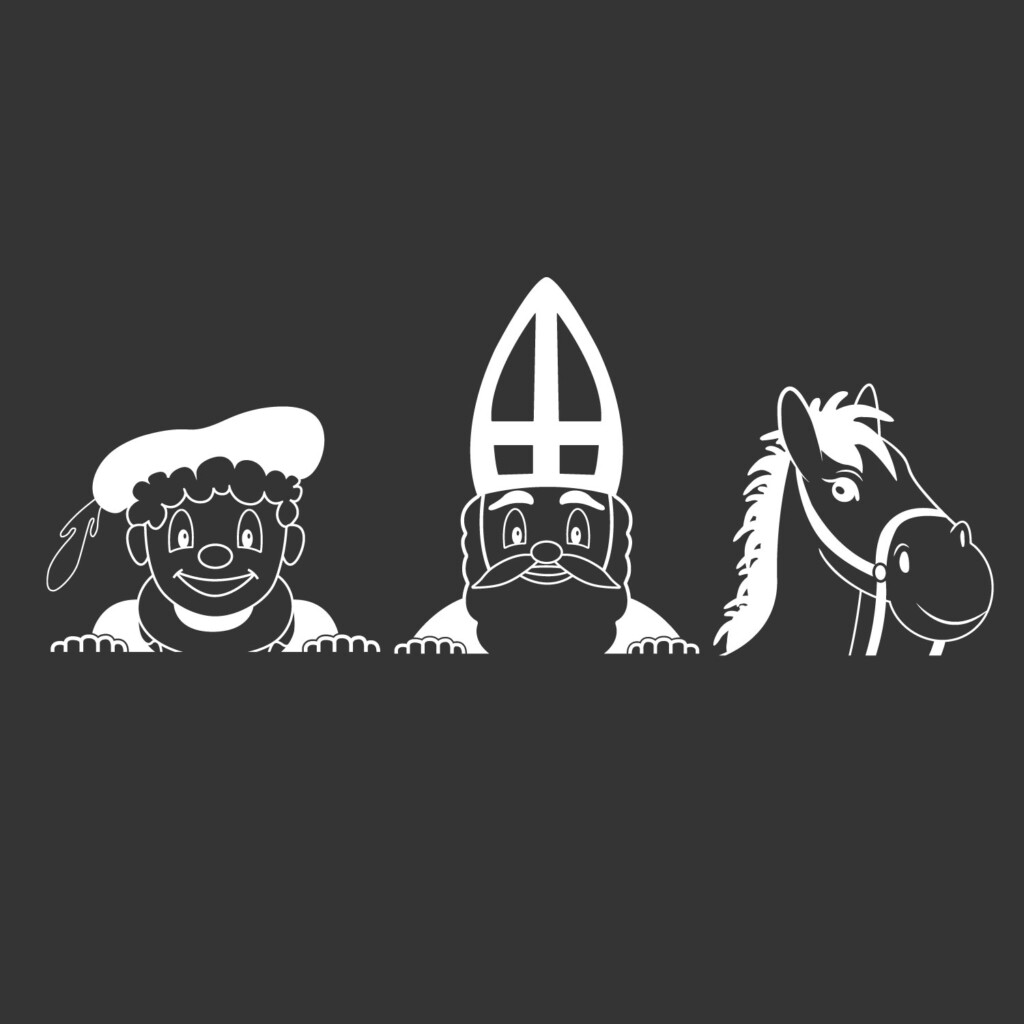 raamsticker-sinterklaas-wit