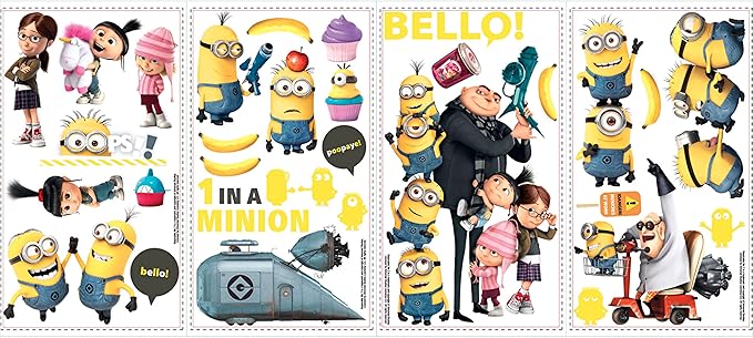 Despicable Me / Verschrikkelijke Ikke Herplaatsbare Muurstickers Inspiratie Kinderkamer Speelkamer Minions Grappig Inspiratie Leuk Despicable Me / Verschrikkelijke Ikke Herplaatsbare Muurstickers Inspiratie Kinderkamer Speelkamer Minions Grappig Inspiratie Leuk