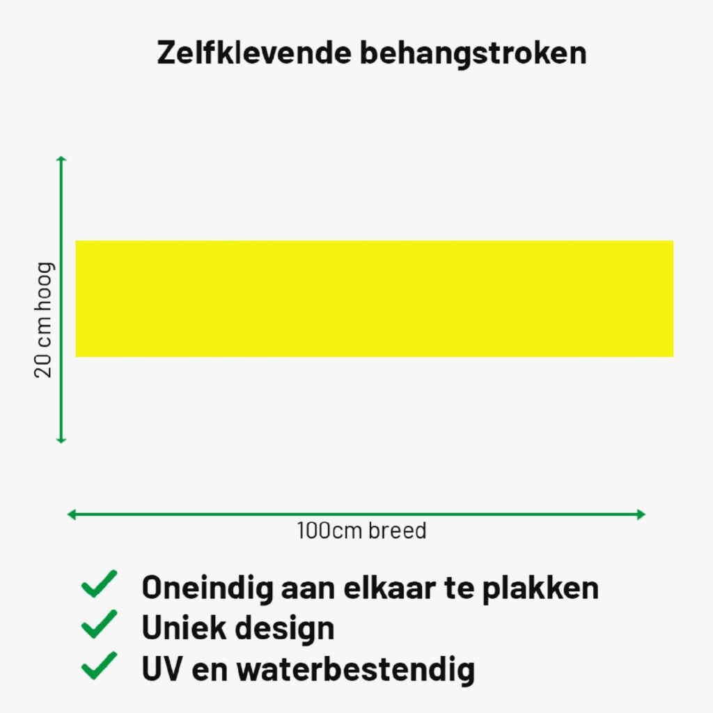 Zelfklevende behangrand Geel