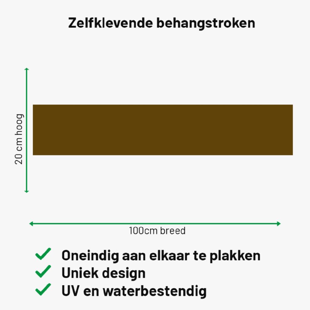 Zelfklevende behangrand Bruin Zelfklevende behangrand Bruin