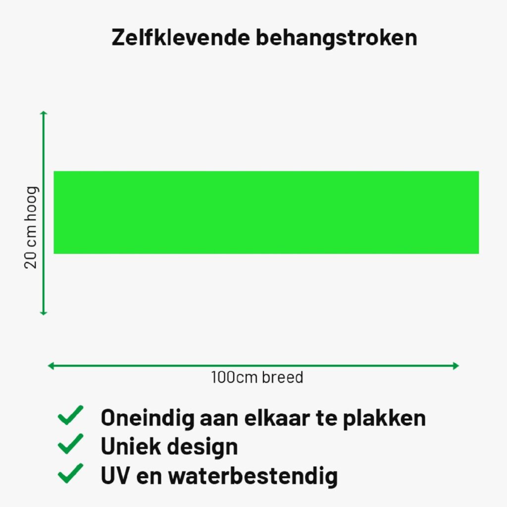 Zelfklevende behangrand Lichtgroen