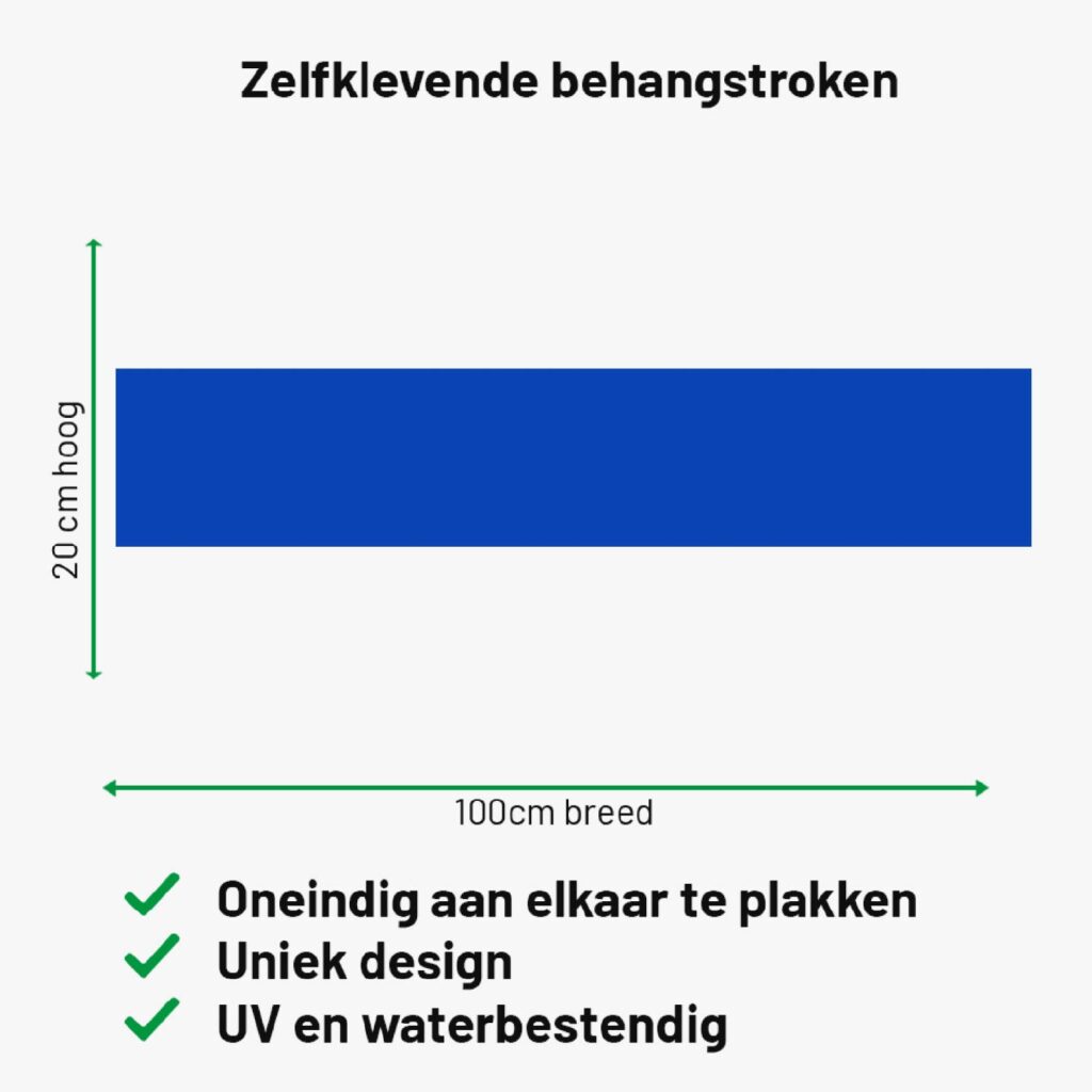 Zelfklevende behangrand Donkerblauw