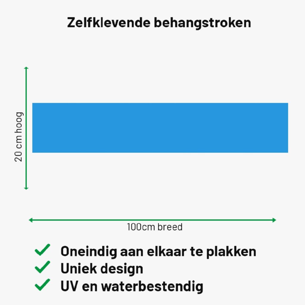 Zelfklevende behangrand Blauw