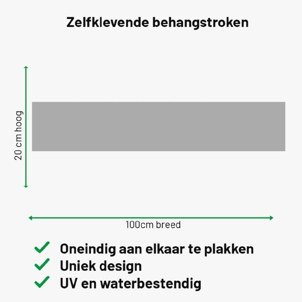 Zelfklevende behangrand Grijs