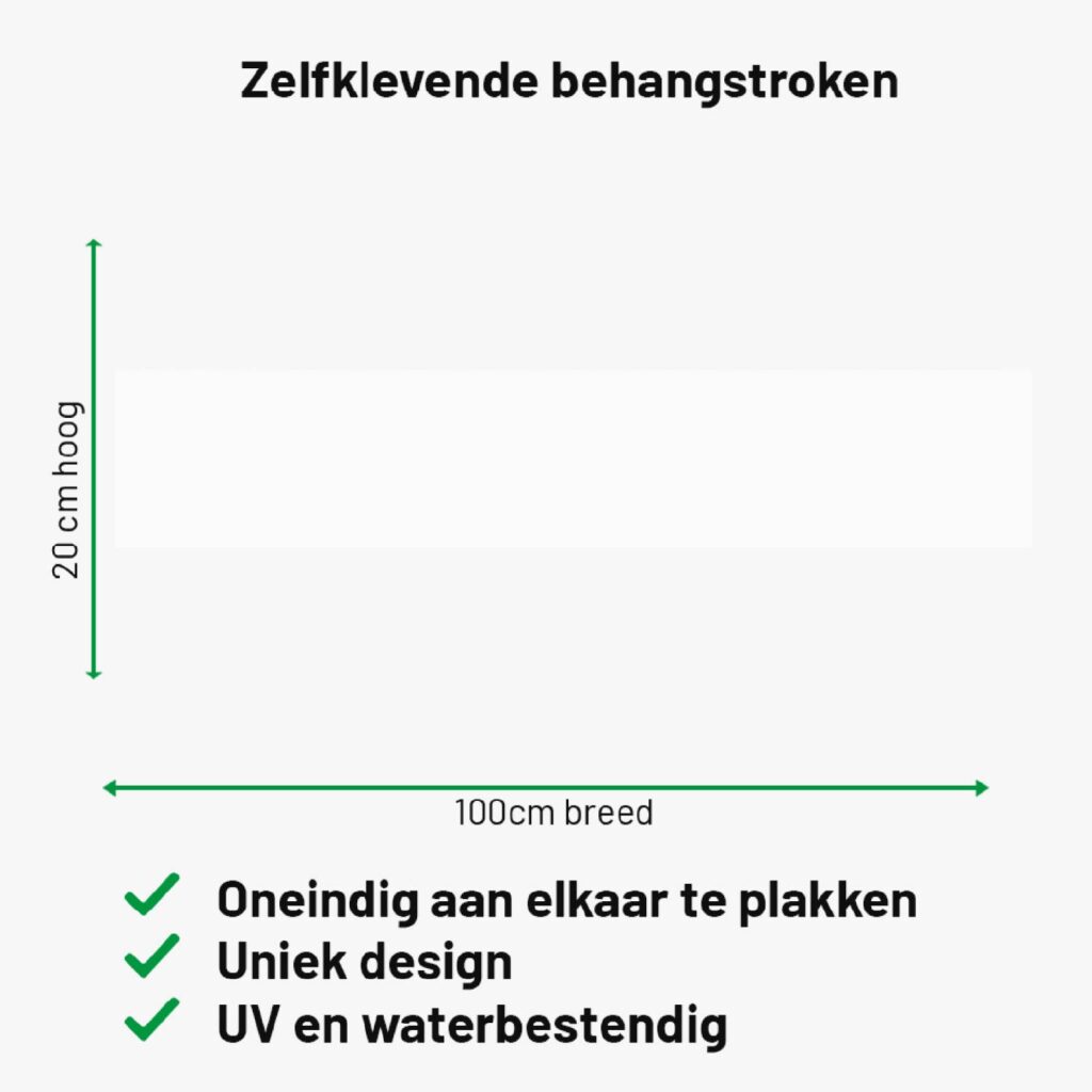 Zelfklevende behangrand Wit