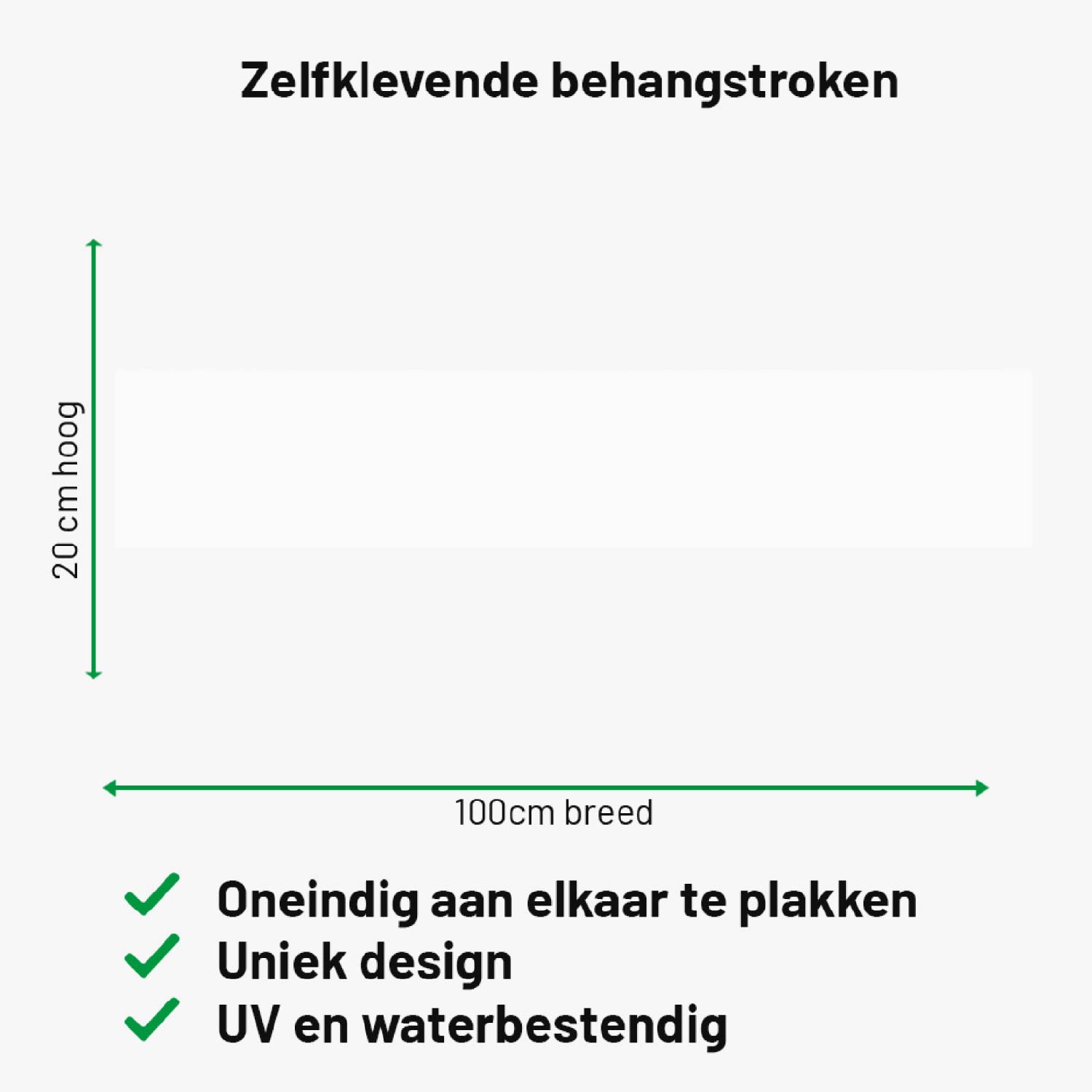 Zelfklevende behangrand Wit Zelfklevende behangrand Wit