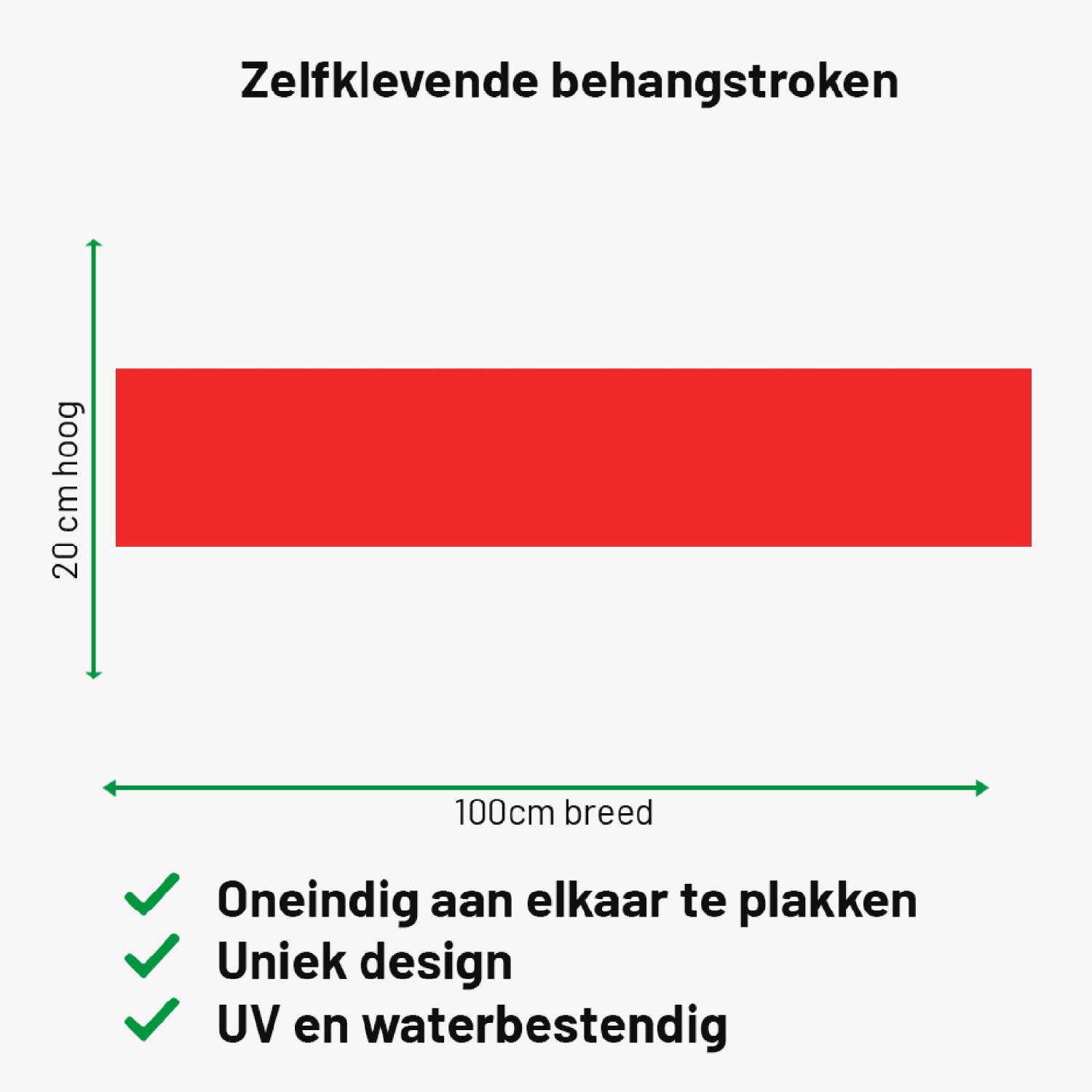 Zelfklevende behangrand rood Zelfklevende behangrand rood
