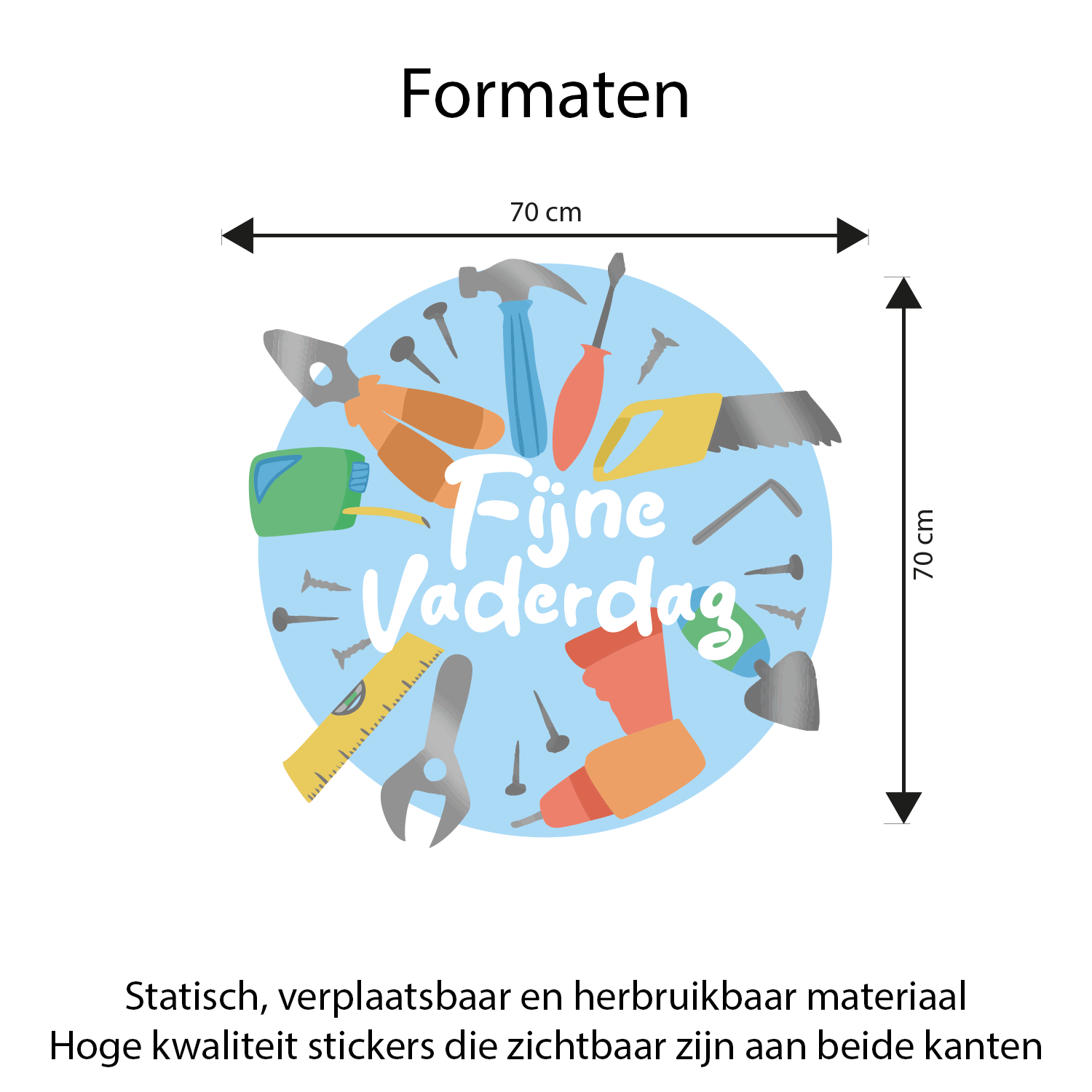 fijne vaderdag raamsticker large fijne vaderdag raamsticker large
