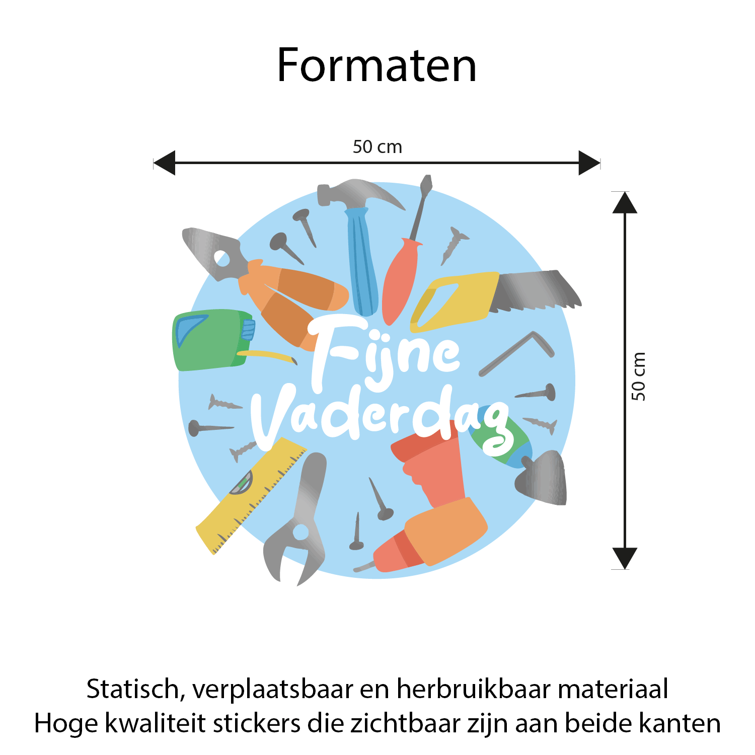 fijne vaderdag raamsticker medium fijne vaderdag raamsticker medium
