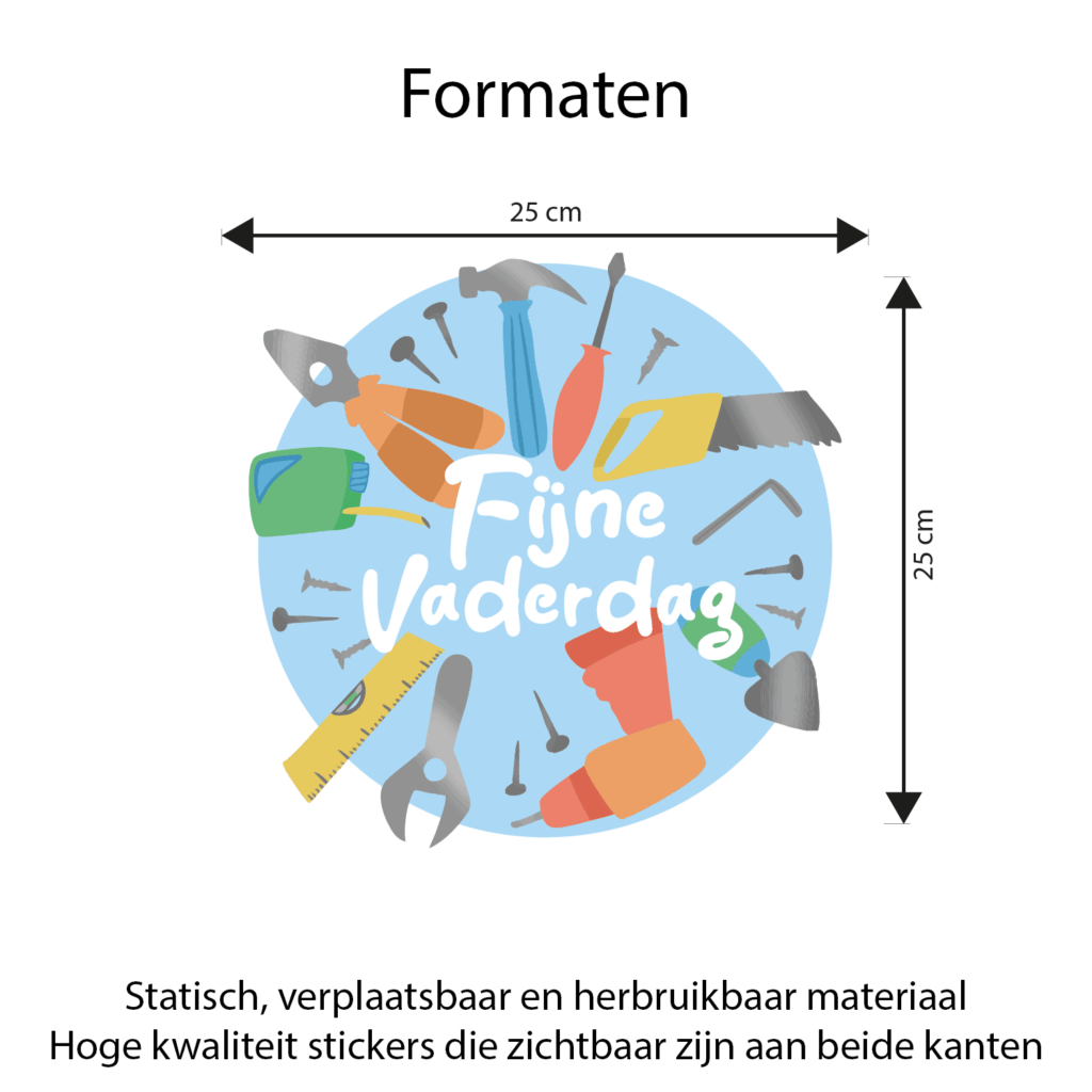 vaderdag raamsticker small